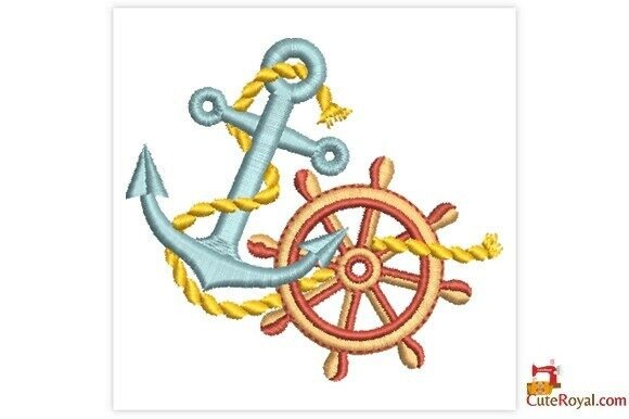 Anchor and Ship Wheel Embroidery Design Review