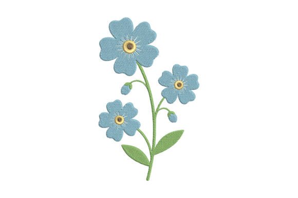 Blue Flower Embroidery Design Review for Craft Fairs