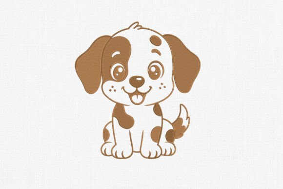 Cute Cartoon Puppy Embroidery Design Review