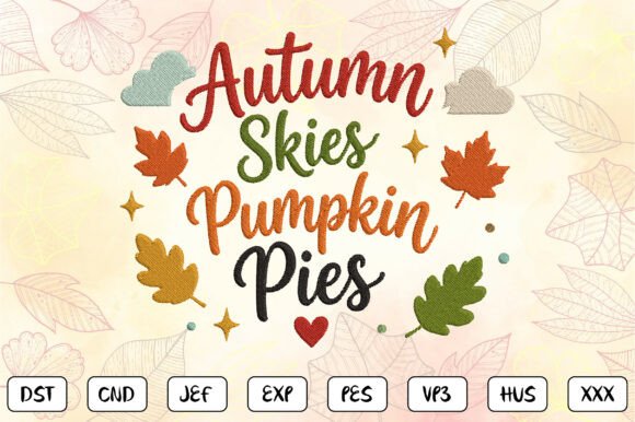 Cute Fall Pumpkin Embroidery Design Review