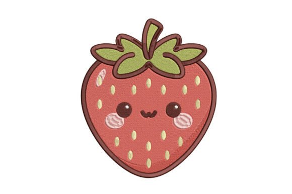Cute Kawaii Strawberry Embroidery Design Review