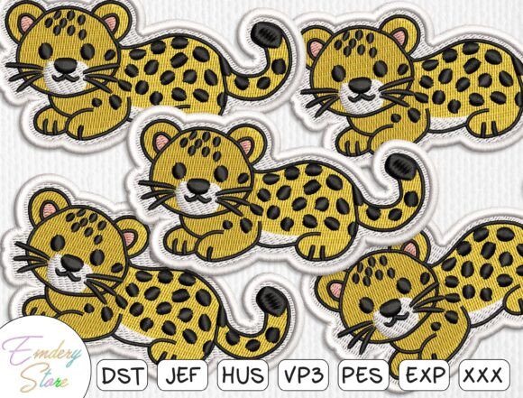 Cute Leopard Patch Embroidery Design Review