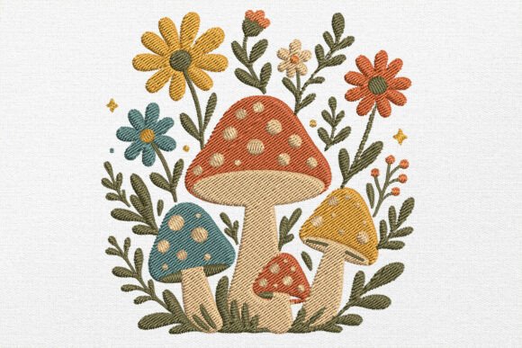 Mushroom Floral Embroidery Design Review