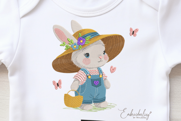 Summer Bunny Embroidery Design Beach Review