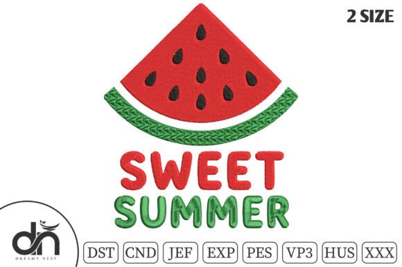 Sweet Summer Watermelon Embroidery Review